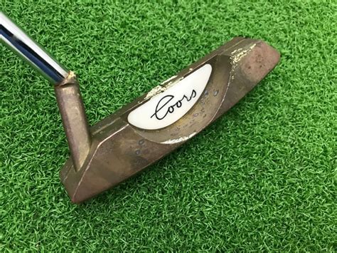 rare cera sports golf coors  ceramic putter   handed collect beer ebay