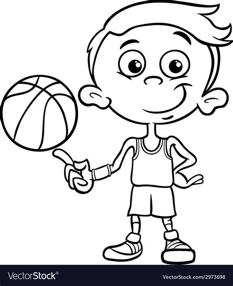 coloring page basketball player    svg file