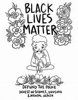Coloring Pages Matter Lives Kids Protest Ages Creativity Recognition Develop Skills Focus Motor Way Fun Color sketch template