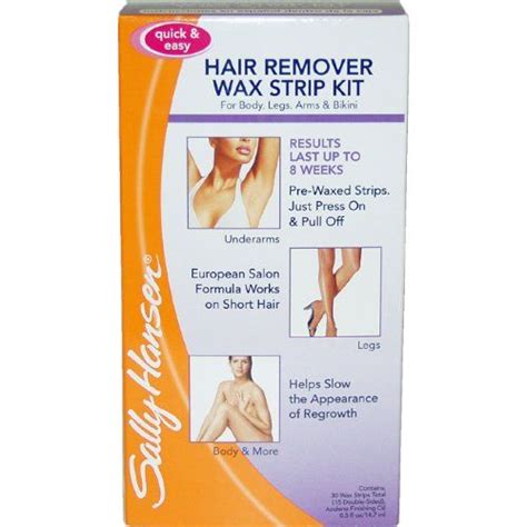 Sally Hansen Quick And Easy Hair Remover Wax Strip Kit For Under Arms