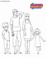 Boruto sketch template