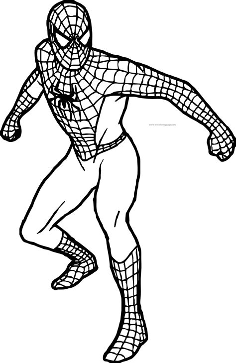 printable spiderman coloring page