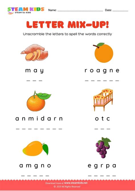 english worksheet letter mix  worksheet  steam kids