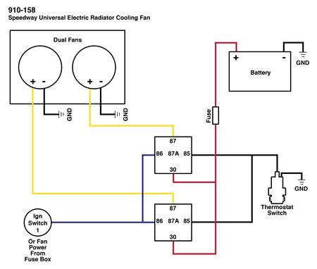 vintage electric radiator fan wiring diagram sbc