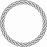 Border Rope Clip Clipart Circle Library sketch template