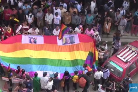 Hundreds March In Kathmandu Lgbt Pride Parade On Top