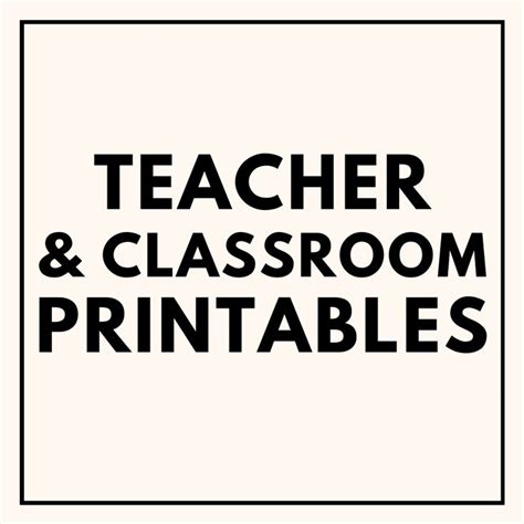 pin  teacher classroom printables