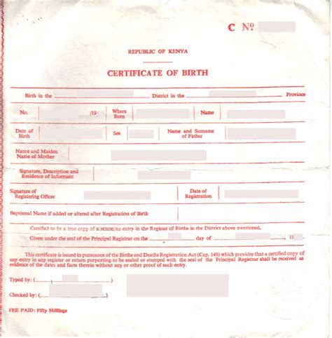 certificate  birth kenya musteruebersetzungen von urkunden
