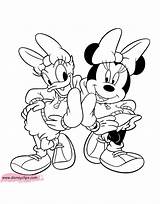 Minnie Mouse Daisy Coloring Mickey Pages Duck Friends Disneyclips Disney Pdf Funstuff sketch template