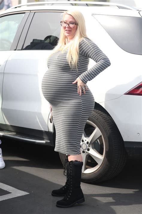 pregnant jenna jameson out for lunch at fred segal in west hollywood 03 04 2017 hawtcelebs