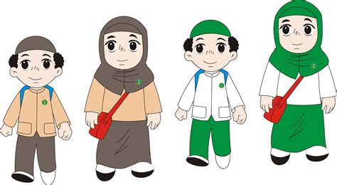 gambar kartun anak muslim png top gambar
