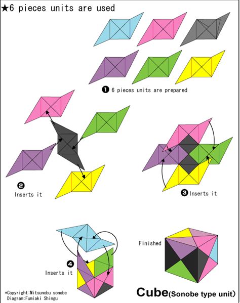 origami cube instructions easy origami instructions  kids