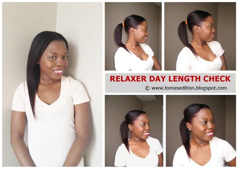 tomes edition relaxer day results length check