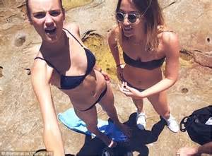 montana cox reveals slender figure in bikini with selfie