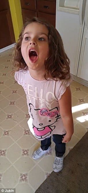 girl s reaction to learning she s having another brother caught on