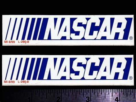 nascar set   original vintage   racing decalsstickers