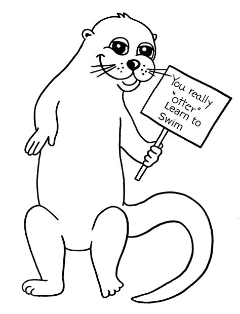 baby otter coloring pages   gmbarco