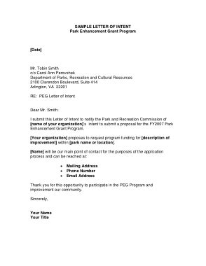 project proposal letter  intent template     books