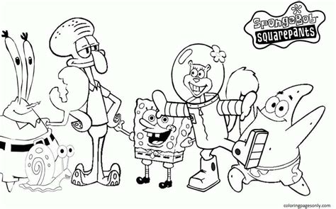 spongebob coloring pages coloring pages  kids  adults