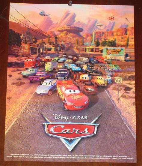 dan the pixar fan cars 3d poster