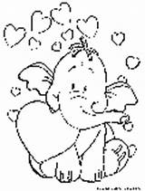 Valentine Coloring Pages Disney Heffalump Fun Daisy Valentine2 Minnie sketch template