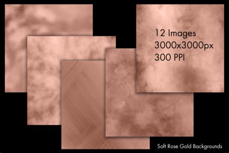soft rose gold backgrounds 12 image set graphic by sapphirexdesigns