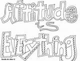 Attitude Alley sketch template