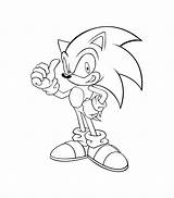 Sonic Coloring Fun sketch template