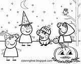 Peppa Halloween Ausmalbilder Coloriage Colorir Malvorlagen Desenhos Olaf Designg Ausdrucken sketch template