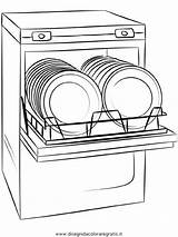Dishwasher Lavastoviglie Lave Vaisselle Lavavajillas Whirlpool Kuchnia Disegno Kolorowanka Vedette Kolorowanki Misti Dla Arthur Colorare sketch template