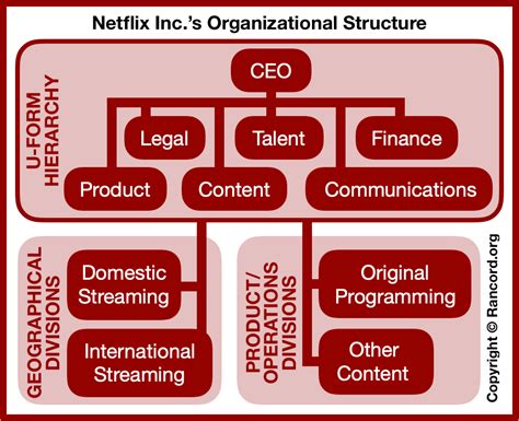 netflix  organizational structure  strategic implications rancord society