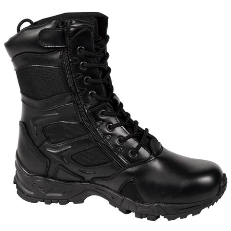 rothco rothco  forced entry black deployment tactical boots wzipper size  walmartcom