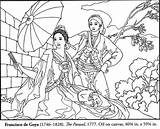 Goya Cuadros Parasol Velazquez Romanticismo Huerta 1777 Colorir Dolores Picasso Renascentista 1746 1828 Quitasol Proyectos Coloringhome Indusladies sketch template