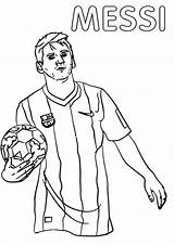 Messi Lionel Colorir Colorironline sketch template