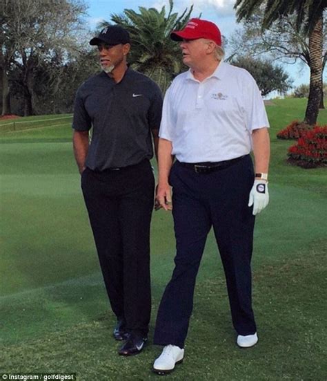 tiger woods opens   fun golf   donald trump daily mail