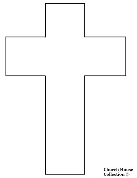 blank printable cross template