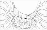 Pennywise Spinne sketch template