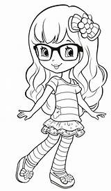 Coloring Pages Girls Kids Sheets Strawberry Shortcake Old Printable Cartoon Girl Cute Years Little Book Year Colouring Print Books Top sketch template