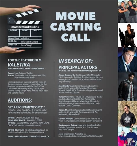 Casting Call For Thriller Being Filmed In Kamloops Infonews