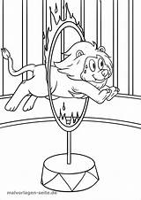 Lion Circus Coloring Pages Coloringbay Animals sketch template