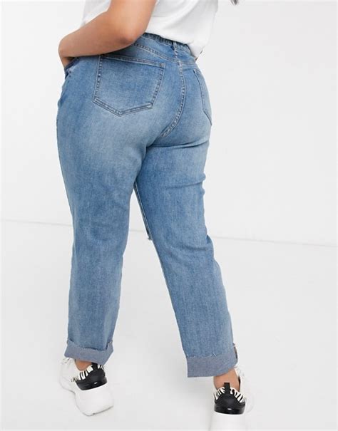 urban bliss  straight leg jeans  rips asos mom jeans levi jeans bliss latest trends