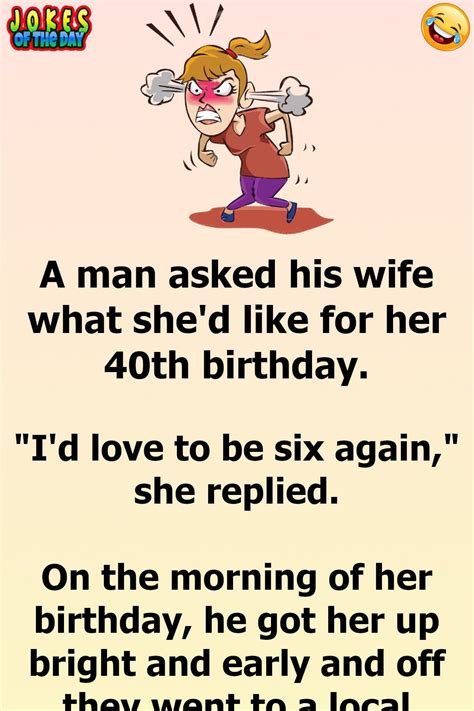 A Man Takes His Wife On A Birthday She’ll Never Forget Funny Cartoon