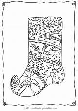Coloring Pages Christmas Stocking Adult Printable Kids Adults Color Detailed Fun Stockings German Mandala Malvorlagen Watercolor Zum Paper sketch template