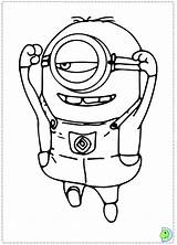 Coloring Despicable Minions Dinokids Pages Color Close sketch template