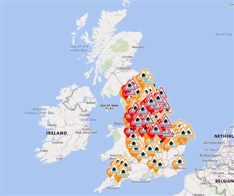 storm christoph map full list  flood warnings latest uk weather