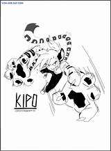 Kipo Wonderbeasts sketch template
