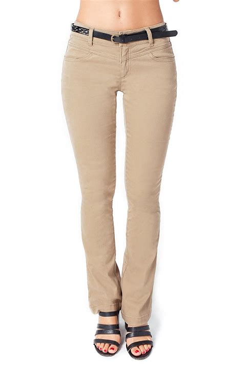 bebop women s bootcut pant stretch cotton twill removable belt you
