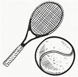 Tennis Racket Ball Coloring Sketch Illustration Vector Pages Racquet Doodle Style Depositphotos Clipart Getcolorings Lhfgraphics Print Plus Shutterstock Logo sketch template