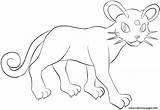 Pokemon Persian Coloring Pages Printable Lineart Color Lilly Gerbil Supercoloring Drawing Print Deviantart sketch template