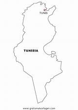 Tunisia Tunez Malvorlage Bandera Nazioni Tunesien sketch template